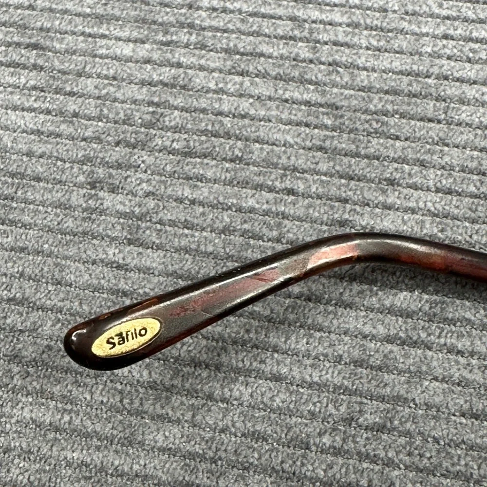 Safilo Emozioni EM4353 Brown Tortoise Crystal Detail Y2K Eyeglass Frames Italy